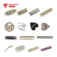 Étiquettes métalliques en alliage de zinc antirouille à coudre - Personnalisation de patchs avec logo de marque pour chaussures de créateurs