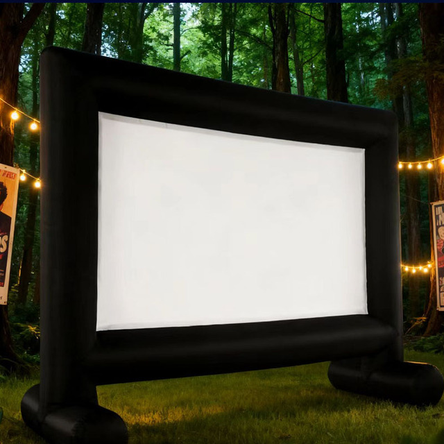 14ft/16ft/20ft/24ft Inflatable PVC Outdoor Movie Screen Cinema for Backyard Party Shopping Mall Projector Screen