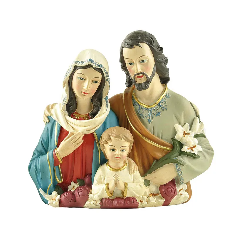 Harz Heilige Heilige Familie Statue Weihnachten dekorative Geschenke