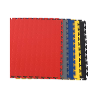 Dalle de sol à emboîtement en PVC robuste pour garage et atelier d'entrepôt-Solution de conception graphique à texture unie au design moderne