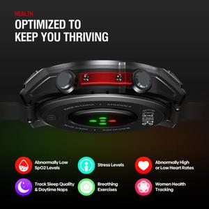 Nuevo Reloj Inteligente Deportivo Zeblaze Stratos 4 con GPS para Exteriores, Pantalla de 1.43 Pulgadas, 5 ATM e IP69K - Product Image 3