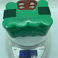 Batterie rechargeable Ni-MH 14,4 V 3800 mAh pour aspirateurs robots, ordinateurs portables et thermomètres - En stock
