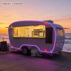 รถขายฮอทดอกแบบกำหนดเองได้ รถพ่วงขายอาหารริมทาง ไส้กรอกสั่งทำพิเศษ - Product Image 1