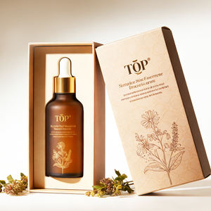 Botellas de Vidrio Esmerilado Marrón para Aceite, Gran Venta en Oriente Medio - <span class=keywords><strong>Goteros</strong></span> de Goma con Anillo Dorado Personalizables - Product Image 1