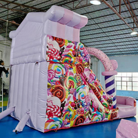 Vente directe d'usine château de bonbons gonflable bonbons toboggan gonflable candyland maison de rebond