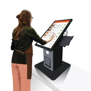 מכירות חמות 21.5/24/27/32 אינץ 'עצמי שירות kiosk שולחני אוכל טאבלט מכונת הזמנת מסעדה וקניון