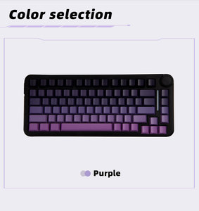 Clavier mécanique sans fil 75% personnalisable en usine, trois modes, hot-swap, RGB, Bluetooth, avec touches gravées latéralement, pour le gaming - Product Image 1