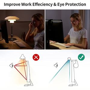Webcam intelligente alimentée par USB 1080P, 3 modes <span class=keywords><strong>de</strong></span> température <span class=keywords><strong>de</strong></span> couleur, capteur tactile, protection des yeux, barre lumineuse pour écran d'ordinateur <span class=keywords><strong>portable</strong></span> - Product Image 4