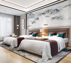 Juego de muebles de dormitorio de Hotel de estilo antiguo clásico real europeo de <span class=keywords><strong>5</strong></span> estrellas, muebles de Villa de lujo - Product Image 3