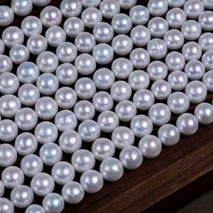 สร้อยคอมุกน้ำจืดธรรมชาติทรงเอดิสัน แสงสว่างสวยงาม จากผู้ผลิตโดยตรง สำหรับงาน DIY เครื่องประดับทำมือ อุปกรณ์เสริม มุกเม็ดเดี่ยว - Product Image 1