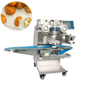 Macchina per incrostare completamente automatica commerciale per il riempimento di Falafel macchina per incrostare il pane per biscotti a doppio colore