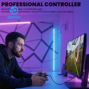 Manette de simulation de <span class=keywords><strong>drone</strong></span> FPV STARTRC S8 V3, 4 modes, pour <span class=keywords><strong>simulateur</strong></span> de <span class=keywords><strong>vol</strong></span> <span class=keywords><strong>DJI</strong></span> Liftoff SkyDive, contrôleur d'entraînement RC - Product Image 4
