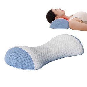 Almohada para el cuello para adultos, promueve el sueño, protege el cuello, proporciona tracción, rebote lento, espuma viscoelástica sin presión, cuello bajo - Product Image 1