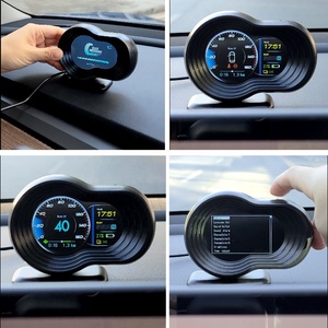 Alarmes de voiture affichage tête haute modèle <span class=keywords><strong>3</strong></span> modèle Y <span class=keywords><strong>HUD</strong></span> T9 LCD smart ECU lecteur de code de données compteur de vitesse pour voitures <span class=keywords><strong>Tesla</strong></span> - Product Image 3