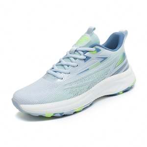 Chaussures de marche d'été respirantes en maille à lacets, grandes tailles, avec amorti haute élasticité, semelle intermédiaire en PVC absorbant les chocs et anti-odeur - Product Image 5