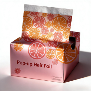 Qiangli Papier Aluminium Pop-up pour Coloration Capillaire, Motif Gaufré, Écologique, Épaisseur 12-18 microns, pour Salons de Coiffure - Product Image 1