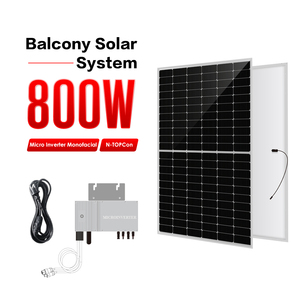 Giá Tốt Nhất Năng Lượng Mặt Trời Ban Công 600W 800W 1000W 2000W Năng Lượng Mặt Trời Gắn Kit Ban Công Năng Lượng Mặt Trời Bảng Điều Khiển Microinverter Ban Công Hệ Thống - Product Image 2