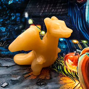 Vente en gros de sculptures en <span class=keywords><strong>cristal</strong></span> naturel de 11 cm, dragon volant en calcite orange, calcite jaune, charizard en <span class=keywords><strong>cristal</strong></span> pour cadeau - Product Image 6