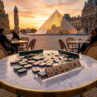Ensemble de Mahjong Américain Premium en Acrylique en Gros Prêt à Expédier – Jeu de Divertissement Tendance avec Tuiles Esthétiques Modernes en Lucite