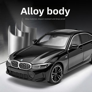 HMB Serie 3 325Li <span class=keywords><strong>Auto</strong></span> Giocattolo in Lega Pressofusa per Bambini con Porte Apribili, Meccanismo Pull-Back, Effetti Luminosi e Sonori, Scala 1:24 - Product Image 6