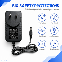 Alimentation à découpage fiable OEM 9V 2A 18W pour moniteur, commutateur réseau, décodeur TV, avec options de broches de prise personnalisées
