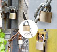 Cadenas en laiton robuste à clé identique 40 mm, en cuivre massif, pour la sécurité extérieure des portails, clôtures et entrepôts