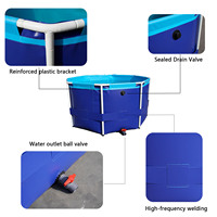 Piscine multifonctionnelle en plastique Keyubo 700L, bassin à poissons flexible pour koïs, aquaculture professionnelle très vendue en Chine