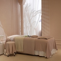 Ensemble de literie pour table de massage et de physiothérapie Khaki Beauty