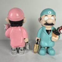 Großhandel 33cm/50cm Rosa Super Killer Figur Statue für Pop-Art Kunstharz-Handwerk zur Heimdekoration Filmfigur