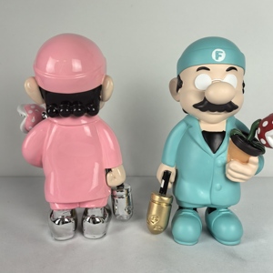 ขายส่ง ฟิกเกอร์มาริโอ้สีชมพู ขนาด 33 ซม./50 ซม. สำหรับงานป๊อปอาร์ต งานเรซิ่น ตกแต่งบ้าน ตัวละครจากภาพยนตร์ - Product Image 6