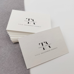 Biglietto da visita con stampa tipografica in rilievo con nome personalizzato riciclato di lusso carta bianca grazie alla visita - Product Image 4