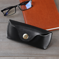 Étui à lunettes de luxe en cuir tanné végétal, fait main, en cuir de vachette pleine fleur, pochette portable pour lunettes de soleil, boîte de rangement de voyage