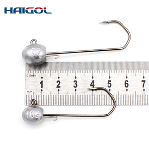 Testa di maschera per esca morbida maschera di zinco ambiente impianto di perforazione ponderato di zinco nuova regola Leader di pesca ganci Swimbait peso a vite senza fine - Product Image 6