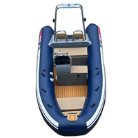 Bateaux pneumatiques gonflables en aluminium à coque en V profond de 13 pieds Germany Sport 390 ORCA HYPALON