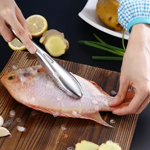 卸売キッチンツールステンレス鋼高速クリーニング魚の皮のスケール