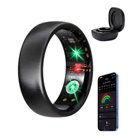 Anillo Inteligente con Monitor de Ciclo Menstrual, Control por Gestos, Seguimiento de Salud y Sueño, Diseño Moderno, Compatible con iOS y Android, Acero Inoxidable