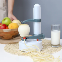 Éplucheur de pommes électrique automatique en plastique, machine à éplucher les fruits et les légumes rotative multifonction, éplucheur de poires, mangues, légumes