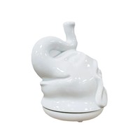 Diffuseur d'huiles essentielles en céramique, humidificateur ultrasonique silencieux alimenté par USB, avec design éléphant
