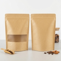 Sacs refermables personnalisés en papier kraft biodégradable de qualité alimentaire, en stock, pour le sucre et les aliments pour animaux de compagnie