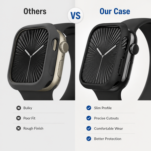 Coque de protection en PC anti-rayures, antichoc, design creux, installation facile, compatible avec <span class=keywords><strong>Apple</strong></span> <span class=keywords><strong>Watch</strong></span> S10 S11, modèle CS003 - Product Image 4