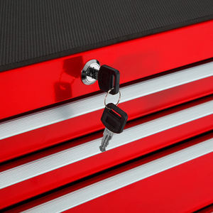 Chariot à outils robuste avec tiroirs, mécanisme de verrouillage et roues, organisateur de garage pour mécaniciens et techniciens - Product Image 4