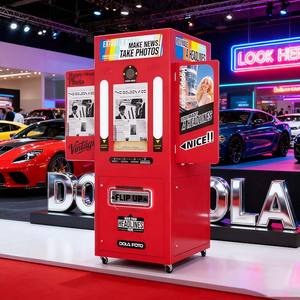 Kiosque à montage simple de style photomaton de journaux Station intelligente Photomaton <span class=keywords><strong>en</strong></span> libre-service avec photomaton d'imprimante - Product Image 1