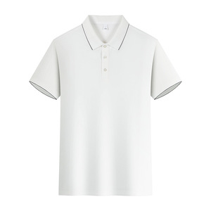 เสื้อโปโลแขนสั้นสีพื้น โพลีเอสเตอร์ระบายอากาศได้ดี ใส่ได้ทุกวัน - Product Image 2