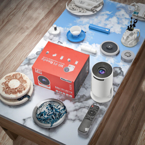 Mini Proyector LED Inteligente Portátil HY300 2025, Proyector Multimedia PK Pro para Cine en Casa - Product Image 2