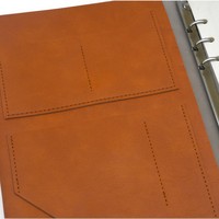 Portafolio Profesional Ecológico de Cuero, Carpeta de Documentos A4, Bloc de Notas de Tapa Dura, Portafolio con Logotipo Personalizado, Cosido y Encuadernado