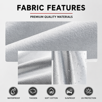 Housse de voiture KXF anti-UV, imperméable, anti-neige, anti-poussière pour berline et SUV toutes saisons, 110g, fabrication en aluminium