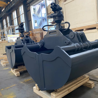 Godet hydraulique à grappin MONDE pour excavatrice, idéal pour le dragage des canaux fluviaux et les projets de retrait de silt