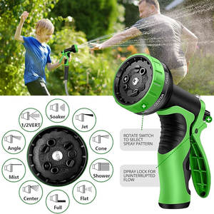 Tuyau d'arrosage extensible haute pression en polymère de 30 m sur mesure avec pistolet pulvérisateur réglable CNS, durable et antirouille pour plantes - Product Image 4