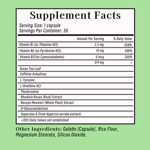 Migliore qualità Nootropics capsule di salute del cervello integratore con tè verde L tirosina <span class=keywords><strong>Rhodiola</strong></span> <span class=keywords><strong>Rosea</strong></span> per la memoria di messa a fuoco - Product Image 2