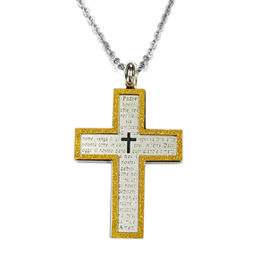 Collar de plata de primera ley con forma de cruz para mujer, collar, Gargantilla, plata esterlina 2022, oro de 18 quilates - Product Image 1